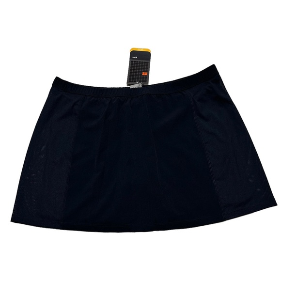 Nike NWT Vintage Tennis Skirt Dri-Fit Navy With Pink Swoosh SZ L - Picture 2 of 9